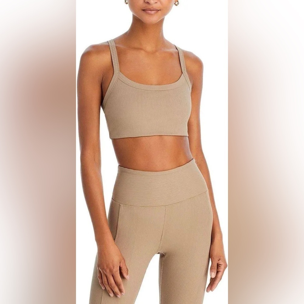 ‼️RARE‼️🎸Year of Ours🎸🔥NWT🔥Ribbed Bralette Cropped Tank Top in Caribou—S